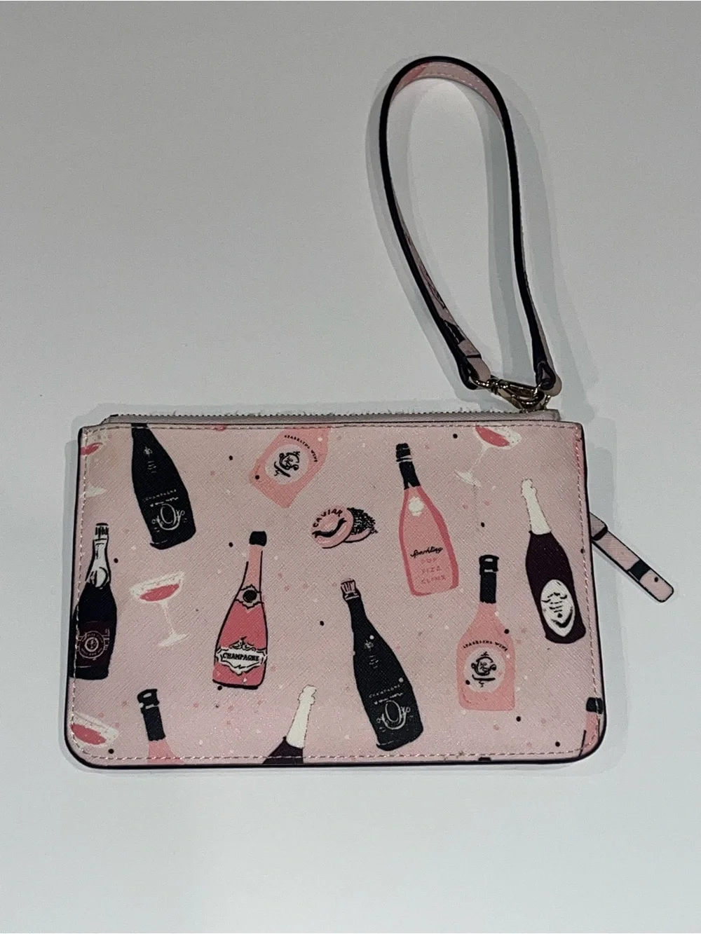 KATE SPADE NEW YORK Shore Street Tinie Champagne Bottles wristlet